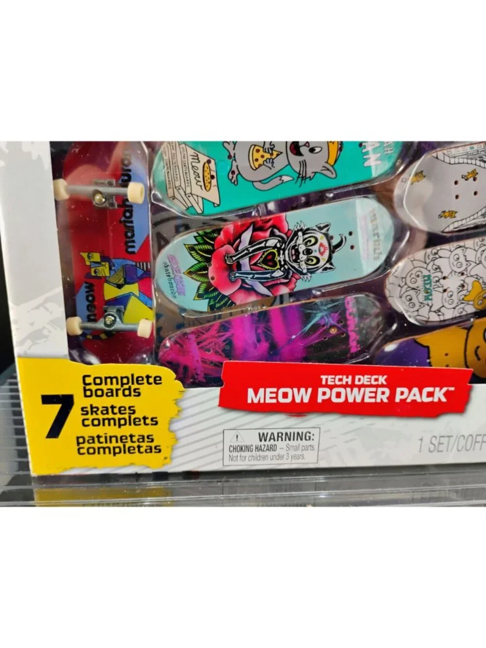 Tech Deck Meow Power Pack Fingerboards Set 7 Boards Mariah Duran